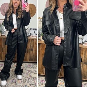 Shacket in black size L